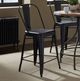 Liberty Furniture Vintage Series Black Back Counter Chair - Set of 2-4