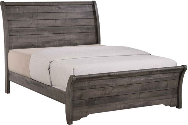 Crown Mark Coralee Dark Gray Bed-0