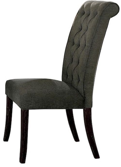 Furniture of America® Sania 2-Piece Antique Black/Gray Side Chair Set-3