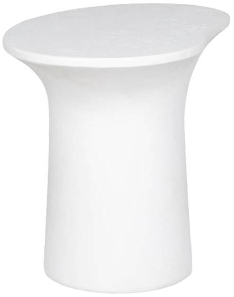 Moe's Home Collection Yumi White Fiberglass Outdoor Accent Table-2