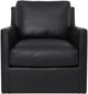 LH Home Seating Chateau Europa Black Swivel Glider Chair-3