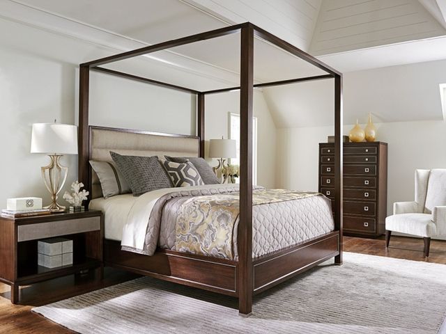 Lexington Home MacArthur Park Terranea Brown/Wheat King Poster Bed-1