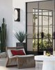 Currey & Company Swale Black/White Glass/Metal Large Outdoor Wall Sconce-5