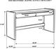 Coaster® Leandro Burnished Black Home Office Writing Desk-2
