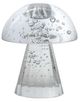 A & B Home Clear 4" Mushroom Shaped Glass Taper Candle Holder-1
