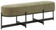 Uttermost® Merino Bronze/Moss Bench-0
