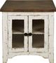 Signature Design by Ashley® Wystfield Brown End Table with White Base-1