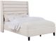Coaster® Leslie Beige Youth Full Upholstered Platform Panel Bed-3