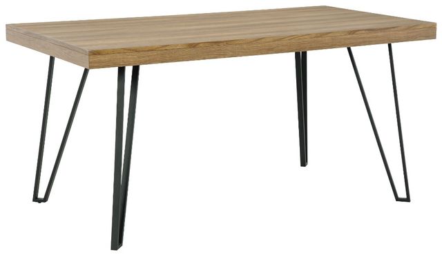 Signature Design by Ashley® Strumford 9-Piece Light Brown/Black Dining Table Set-1