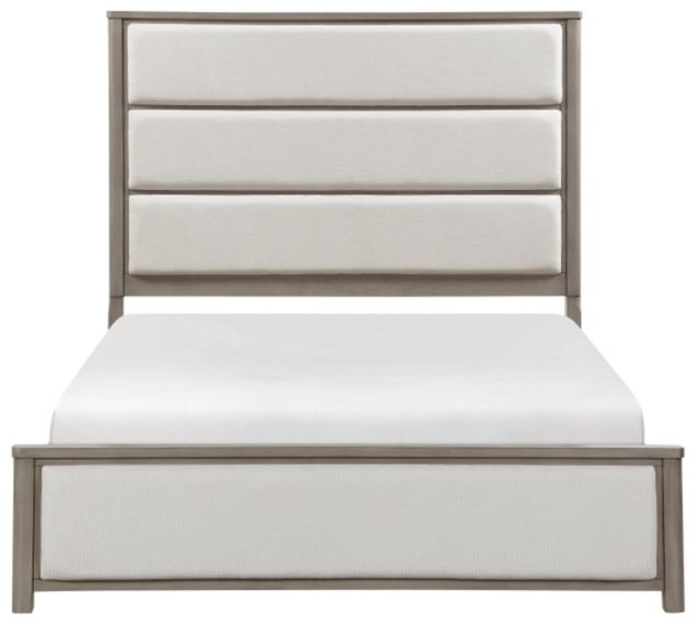 Homelegance® Dalston Beige/Light Gray Eastern King Panel Bed-2