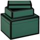 Currey & Company Lacquer 2-Piece Black/Green Box Set-1