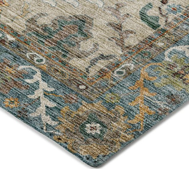 Dalyn™ Rug Company Silk Road SR5 Aqua 5'x8' Area Rug-2