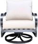 CabanaCoast® Customizable Carleton Aluminum Outdoor Lounge Swivel Rocker Chair-1