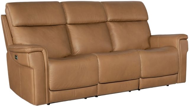 Hooker® Furniture MS Lyra Sahara Sandalwood Power Reclining Sofa with Power Headrest-0