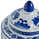 A & B Home Aline Blue/White Lidded Jar-2
