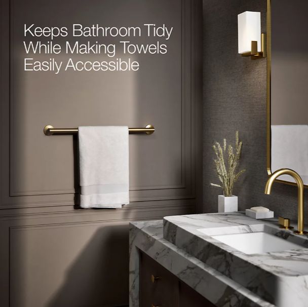 KOHLER® Components® Polished Chrome 30" Towel Bar-2