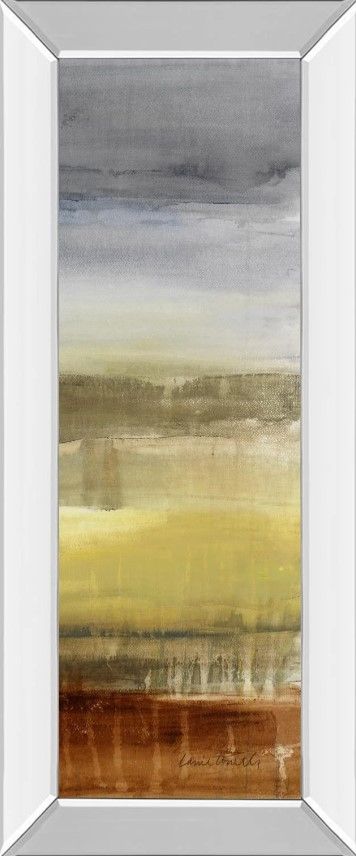 Classy Art Summer Rain I by Lanie Loreth Mirror Framed Wall Art-0