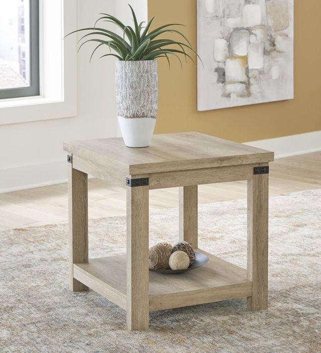 Signature Design by Ashley® Calaboro Oak End Table-4