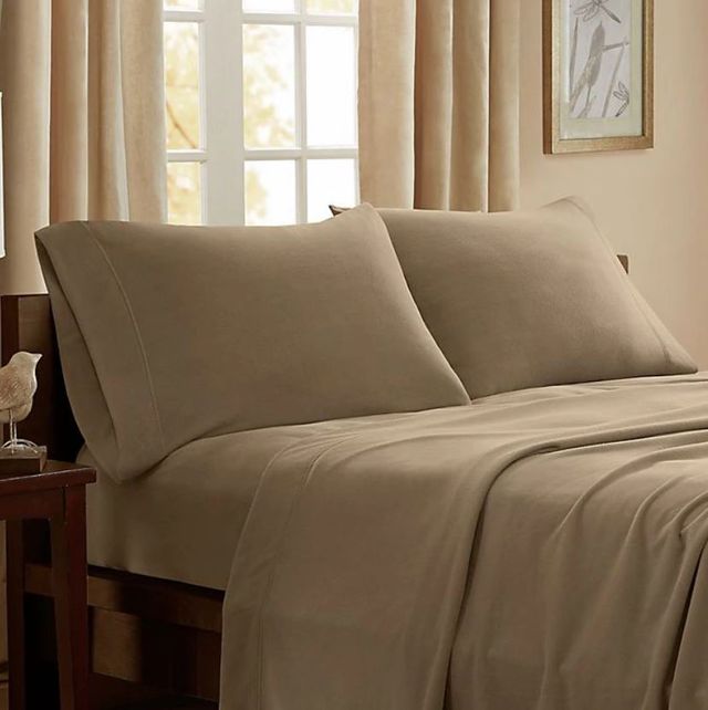 Olliix by Peak Performance Mink Twin 3M Scotchgard Micro Fleece Sheet Set-2