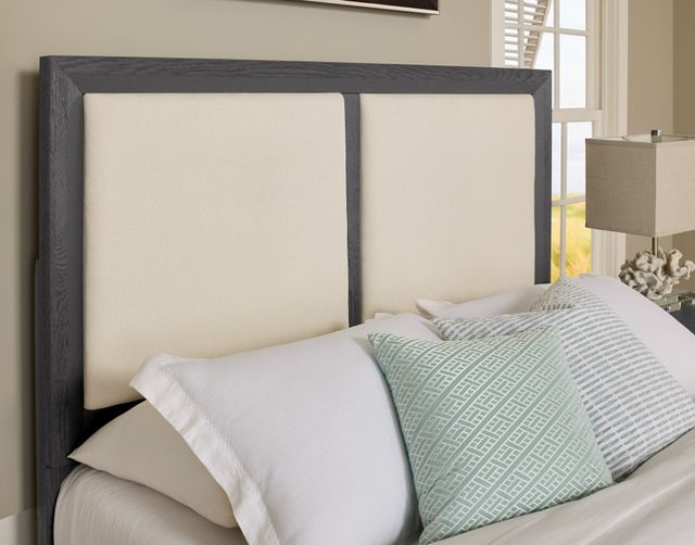 Artisan & Post by Vaughan-Bassett Customizable 127 Custom Express Pebble California King Upholstered Panel Bed-2