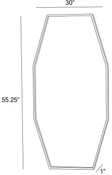 Surya Adams Gold Wall Mirror-4