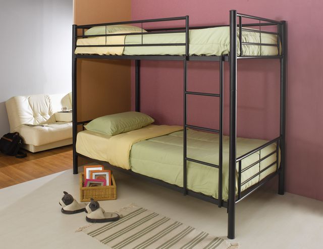Coaster® Hayward Black Twin/Twin Bunk Bed-1