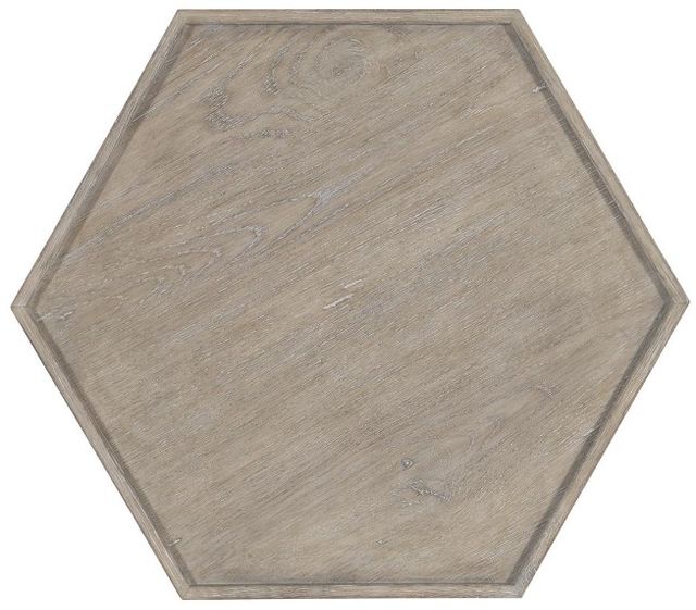 Bernhardt Albion Pewter Hexagonal Side Table-2