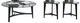 Liberty Furniture Capri 3-Piece Clear/Espresso Table Set-0