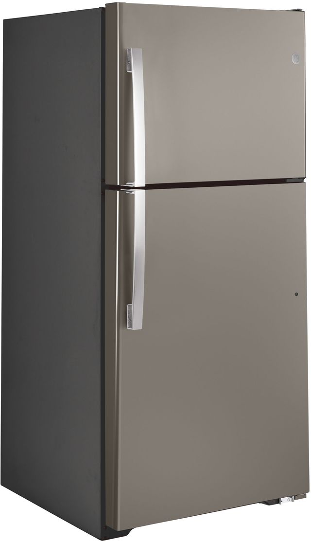 GE® 30" 19.1 Cu. Ft. Slate Top Freezer Refrigerator-4