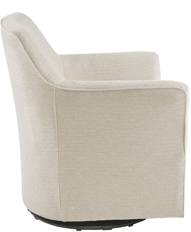 Olliix by Madison Park Cream Augustine Swivel Glider Chair-2
