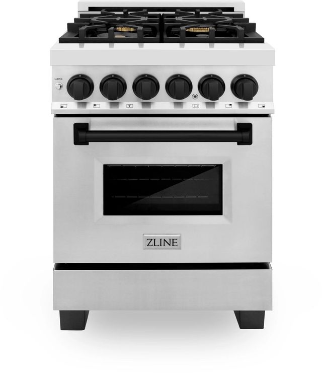 ZLINE Autograph Edition 24" Stainless Steel Pro Style Dual Fuel Range