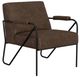 International Furniture Direct Lotus Brown/Matte Black Chair-0