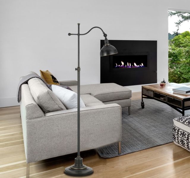 Cal® Lighting & Accessories Oil-Rubbed Bronze Floor Lamp-2