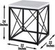 Steve Silver Co. Skyler 3-Piece White Top Occasional Table Set with Black Base-4