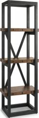 Flexsteel® Carpenter Black/Rustic Light Brown Side Pier-0