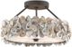 Currey & Company Oyster Shell Natural/Textured Bronze Semi-Flush Lighting-0