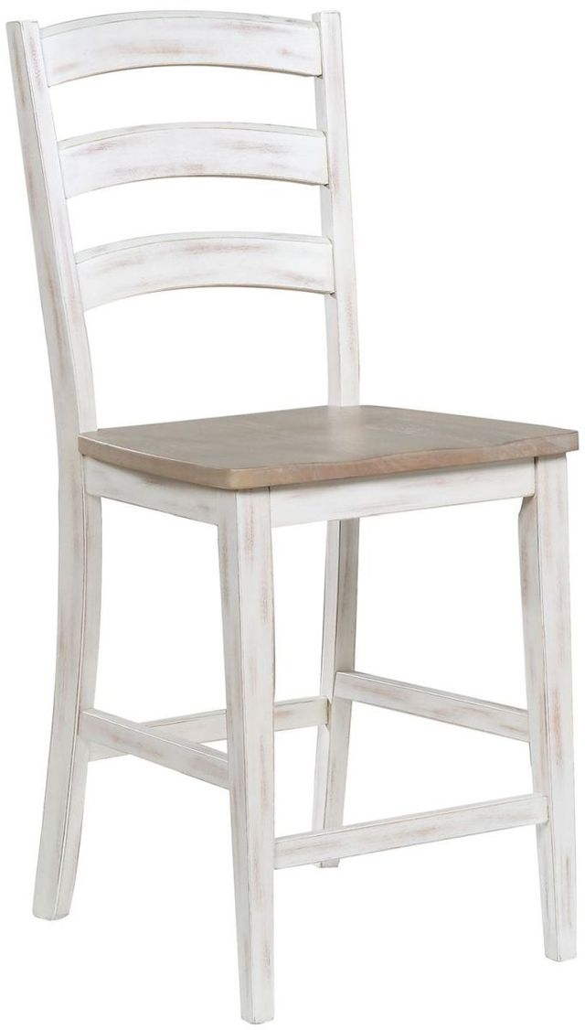 Winners Only® Prescott Brown/White Bar Stool-0
