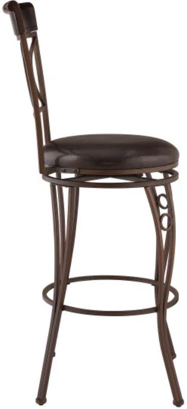 Linon Circles Brown Bar Stool-3