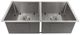 ZLINE Anton 36" Satin Stainless Steel Undermount Double Bowl Kitchen Sink with Bottom Grid-0