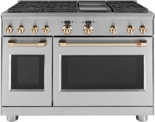 Café™ 48" Brushed Bronze Pro Range & Cooktop Handles/Knobs-1