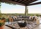 Four Hands Basil Aged Grey Aluminum Outdoor Coffee Table-1