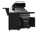 FORNO® Alta Qualita 3 Burner 90" Black Outdoor Kitchen Kit-3