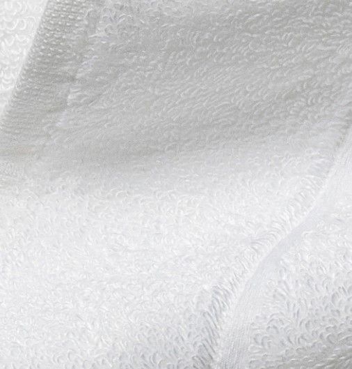 Cariloha White Viscose and Turkish Cotton Blend Washcloth-1