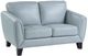 Homelegance® Spivey Aqua Leather Loveseat-0