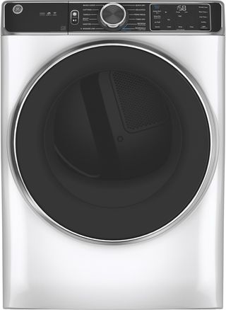 GE® 7.8 Cu. Ft. White Smart Front Load Electric Dryer