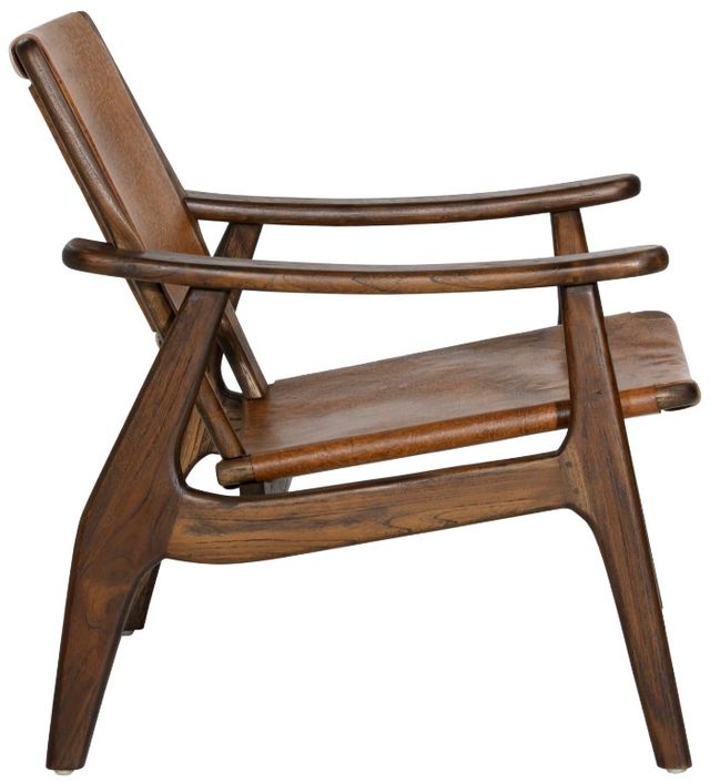 Dovetail Furniture Dania Antique Light Brown/Medium Brown Occasional Chair-2