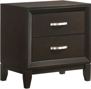 Beaumont Merlot 2-Drawer Nightstand