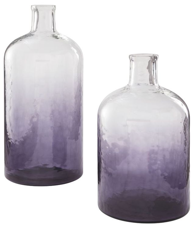 Signature Design by Ashley® Maleah 2-Piece Purple Vases-0
