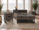 International Furniture Direct Dark Mita Black Chairside Table-5