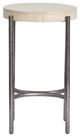 Magnussen Home® Jennings Edgecomb Gray Accent Table with Weathered Antique Nickel Base-1